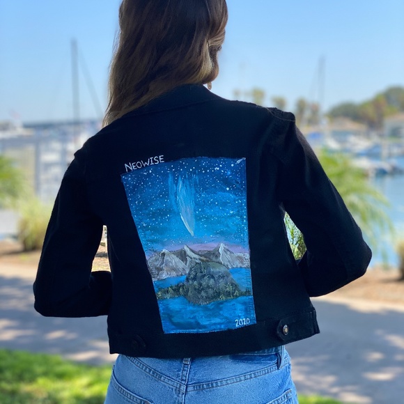 Neowise Custom Hand Painted Wearable Art Jacket - Picture 4 of 8